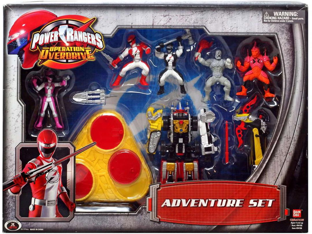Bandai Bandai America Power Rangers Operation Overdrive Power Rangers Adventure PVC Figure Set