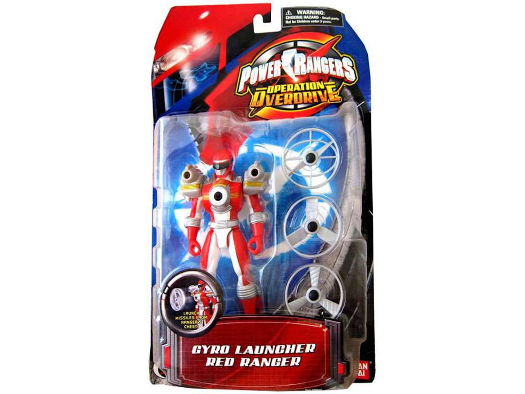 Bandai Bandai America Power Rangers Operation Overdrive Gyro Launcher Red Ranger Action Figure