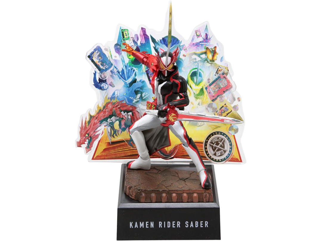 Bandai Bandai Bandai Ichibansho Kamen Rider Saber No.02 Feat. Legend Kamen Rider Action Figure Black, White & Red