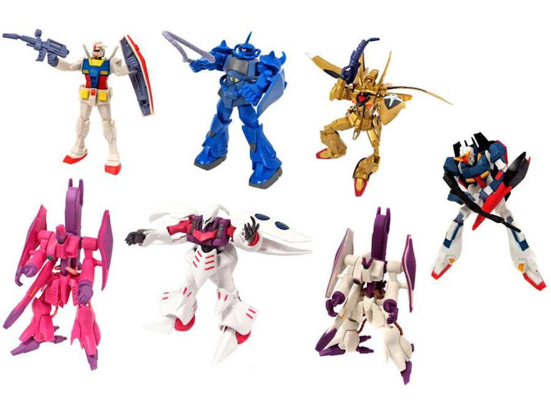 Bandai Bandai America Gundam Gashapan DX4 Mini Figure (Set of 7)