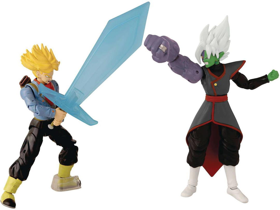 Bandai Bandai America Dragon Ball Dragon Stars Future Trunks vs. Fusion Zamasu Action Figure 2-Pack