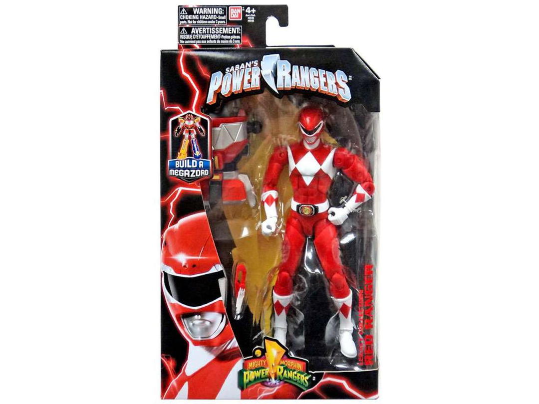 Bandai Bandai America Power Rangers Legacy Build A Megazord Red Ranger MMPR Action Figure