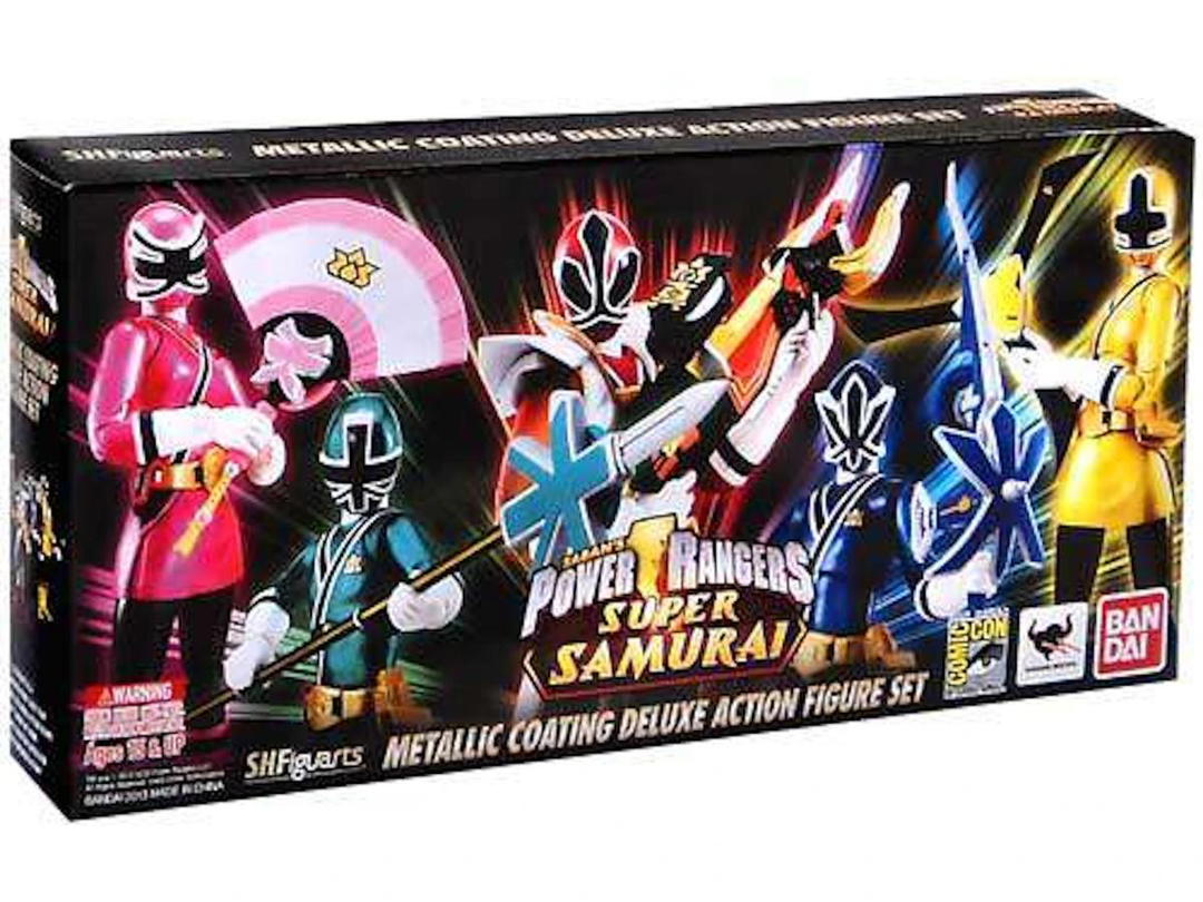 Bandai Bandai Japan Power Rangers S.H. Figuarts Metallic Coating Deluxe Set SDCC 2013 San Diego Comic Con Exclusive Action Figure