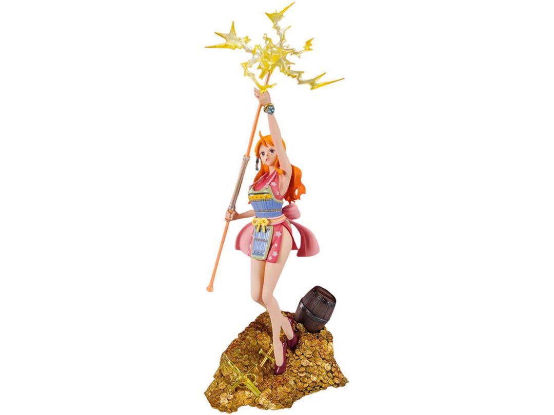 Bandai Bandai Figuarts Zero One Piece Nami Wt100 Commemorative Eiichiro Oda Illustration Daikaizoku Hyakkei Figure Pink