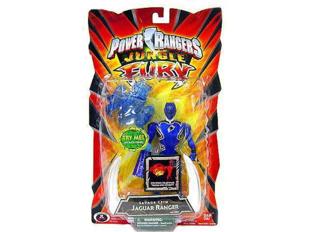 Bandai Bandai America Power Rangers Jungle Fury Savage Spin Jaguar Ranger Action Figure