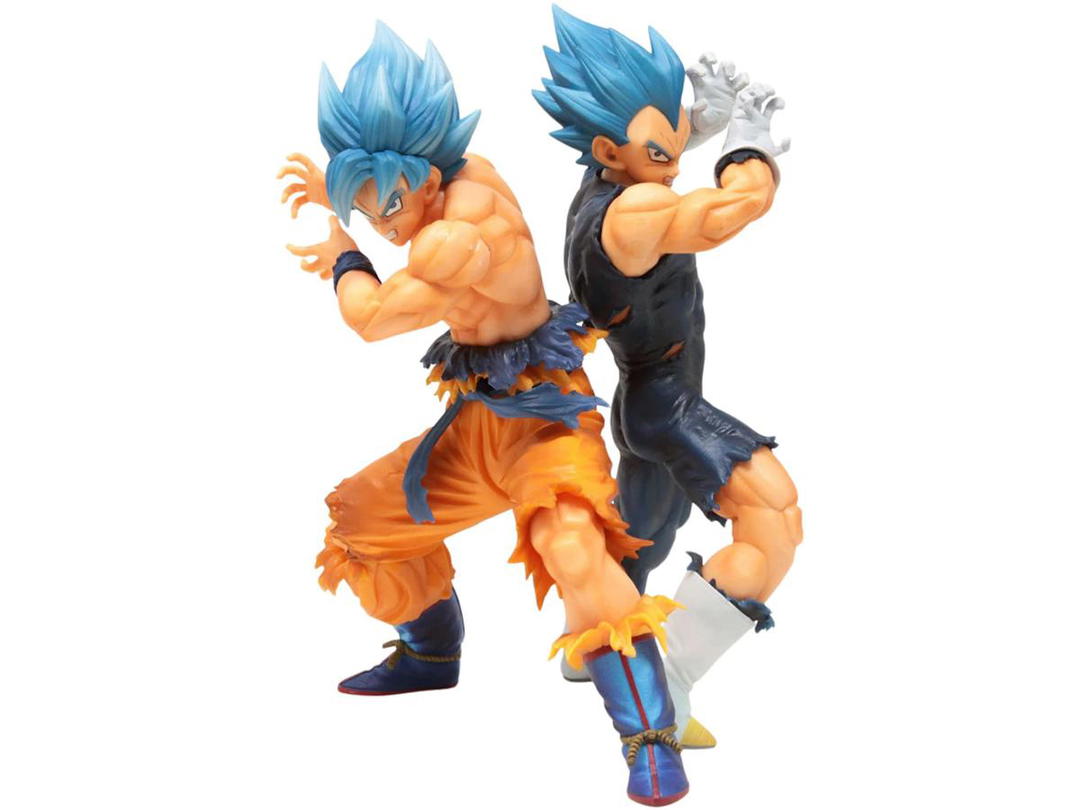Bandai Bandai Ichibansho Dragon Ball Super Super Saiyan God Super Saiyan Son Goku And Vegeta Vs Omnibus Super Figure Blue