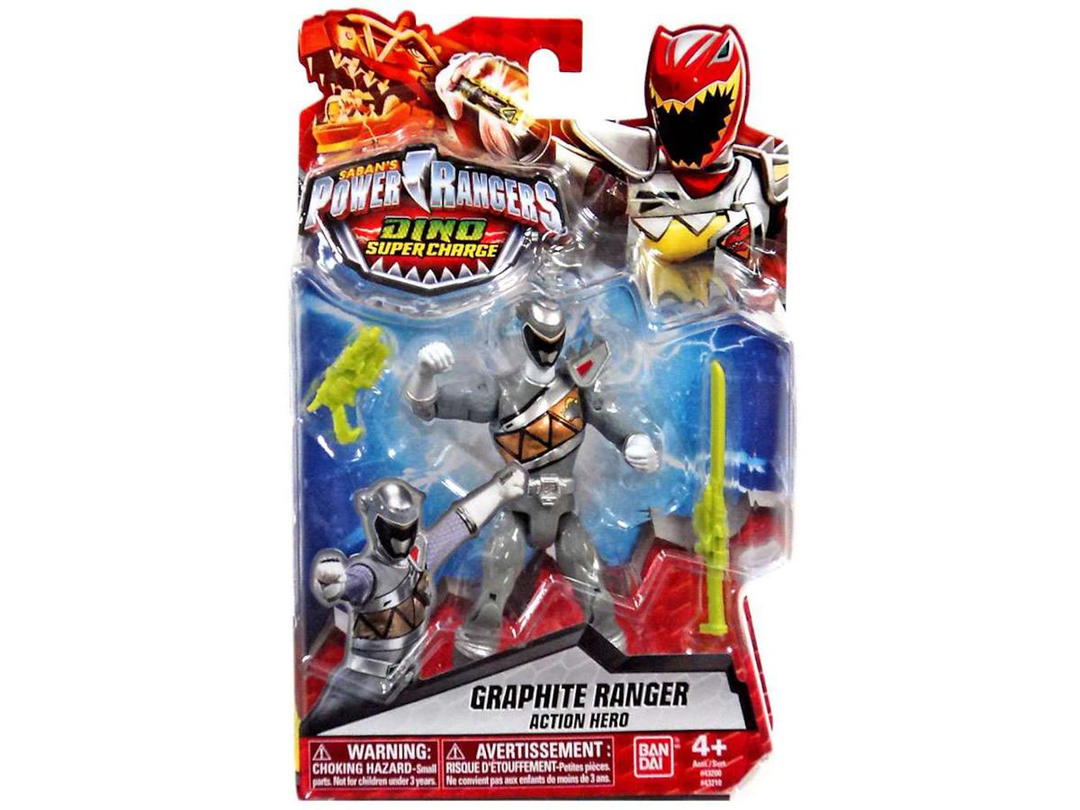 Bandai Bandai America Power Rangers Dino Super Charge Graphite Ranger Action Figure