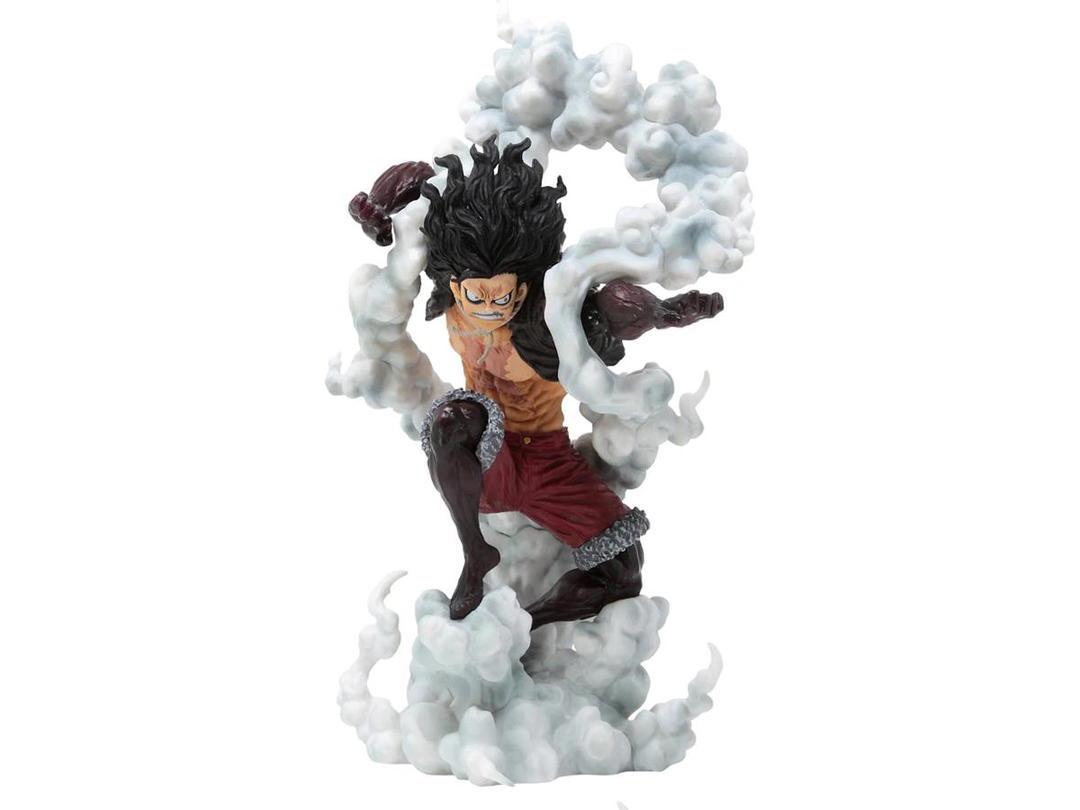 Bandai Bandai Ichiban Kuji One Piece Luffy Gear 4 Snakeman Battle Memories Action Figure Red & White
