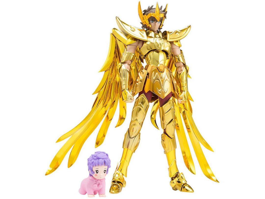 Bandai Bandai Saint Cloth Myth EX Saint Seiya Sagittarius Aiolos Revival Version Action Figure Gold