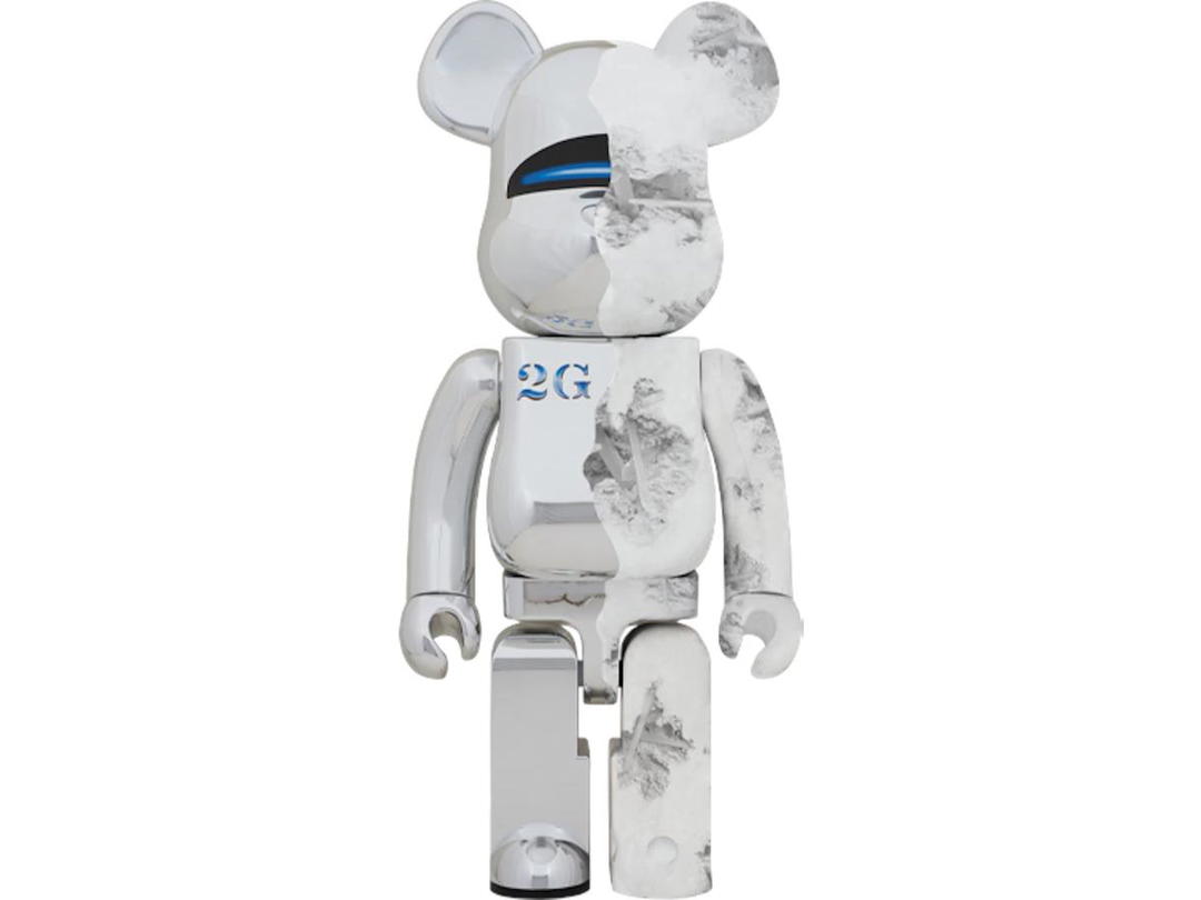 Bearbrick Bearbrick SORAYAMA x Daniel Arsham 1000% Silver