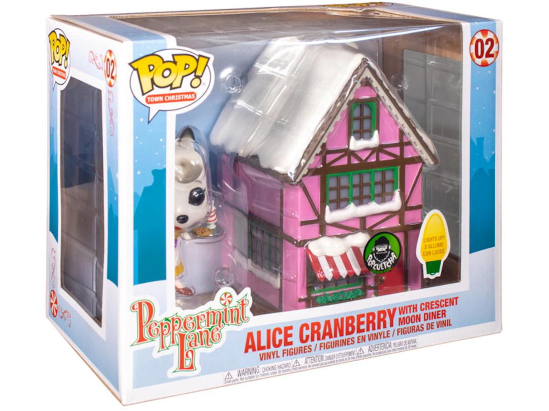 Funko Funko Pop! Town Christmas Peppermint Lane Alice Cranberry With Crescent Moon Diner Popcultcha Light Up Exclusive Figure #02