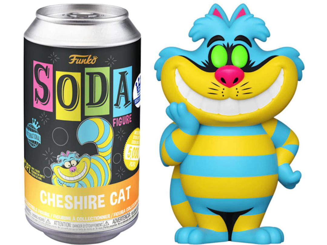 Funko Funko Soda Disney Alice In Wonderland Cheshire Cat 2021 Summer Virtual Funkon Exclusive Open Can Figure