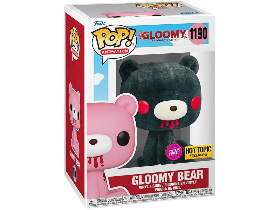 Funko Funko Pop! Animation Gloomy (Gloomy Bear) Black Flocked Chase Hot Topic Exclusive Figure #1190