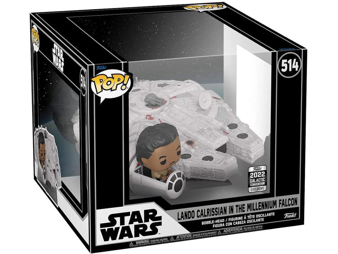 Funko Funko Pop! Star Wars Lando Calrissian in the Millennium Falcon 2022 Galactic Convention Exclusive Figure #514