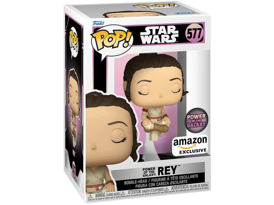 Funko Funko Pop! Star Wars Power of the Galaxy: Rey Power of the Galaxy Amazon Exclusive Figure #577