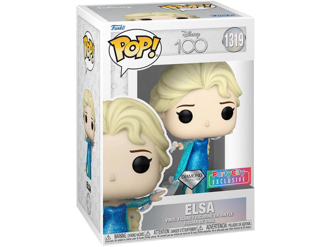 Funko Funko Pop! Disney 100 Frozen Elsa Diamond Collection Party City Exclusive Figure #1319