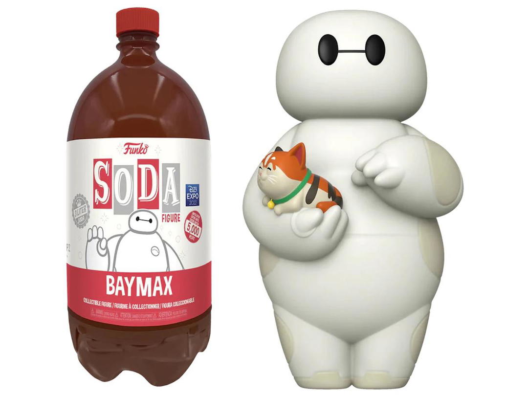 Funko Funko Soda 3-Liter Disney Big Hero 6 Baymax 2022 D23 Expo Exclusive Open Bottle Chase Figure