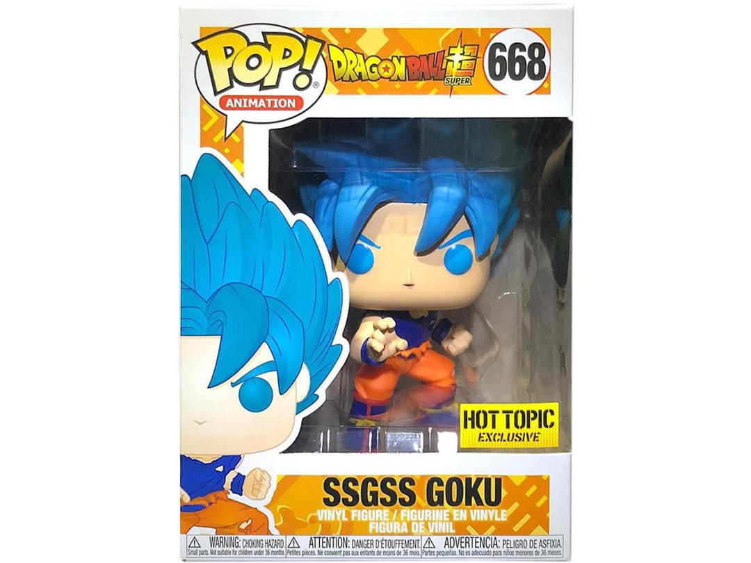 Funko Funko Pop! Animation Dragonball Super SSGSS Goku Hot Topic Exclusive Figure #668