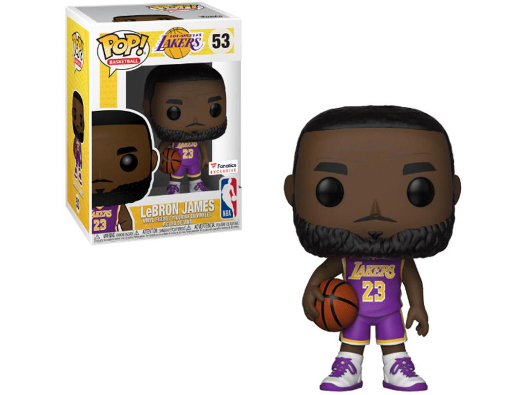 Funko Funko Pop! Basketball NBA LeBron James Lakers (Purple Jersey) Fanatics Exclusive Figure #53