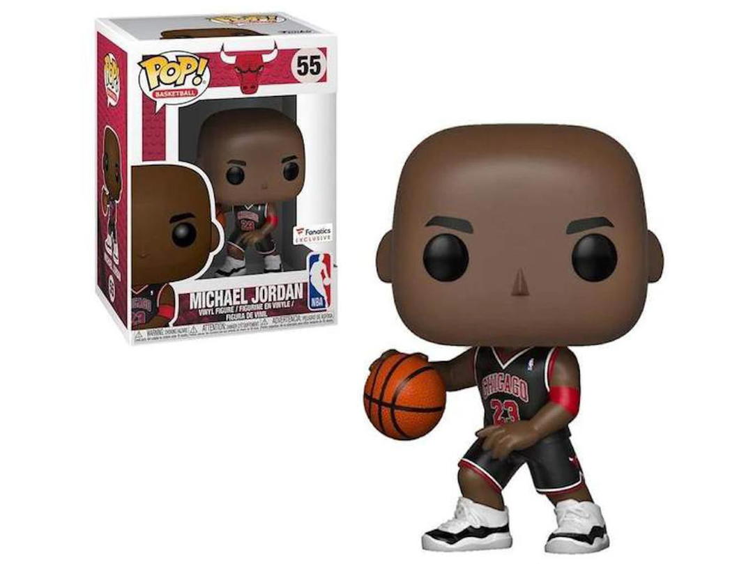Funko Funko Pop! Basketball Chicago Bulls Michael Jordan Black Jersey Fanatics Exclusive Figure #55