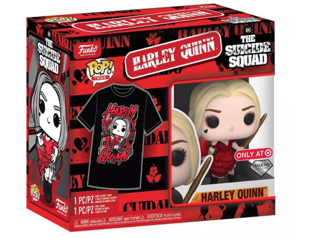 Funko Funko Pop! Collectors Box Movies Suicide Squad Harley Quinn Diamond Collection Target Exclusive & Tee Figure #1111