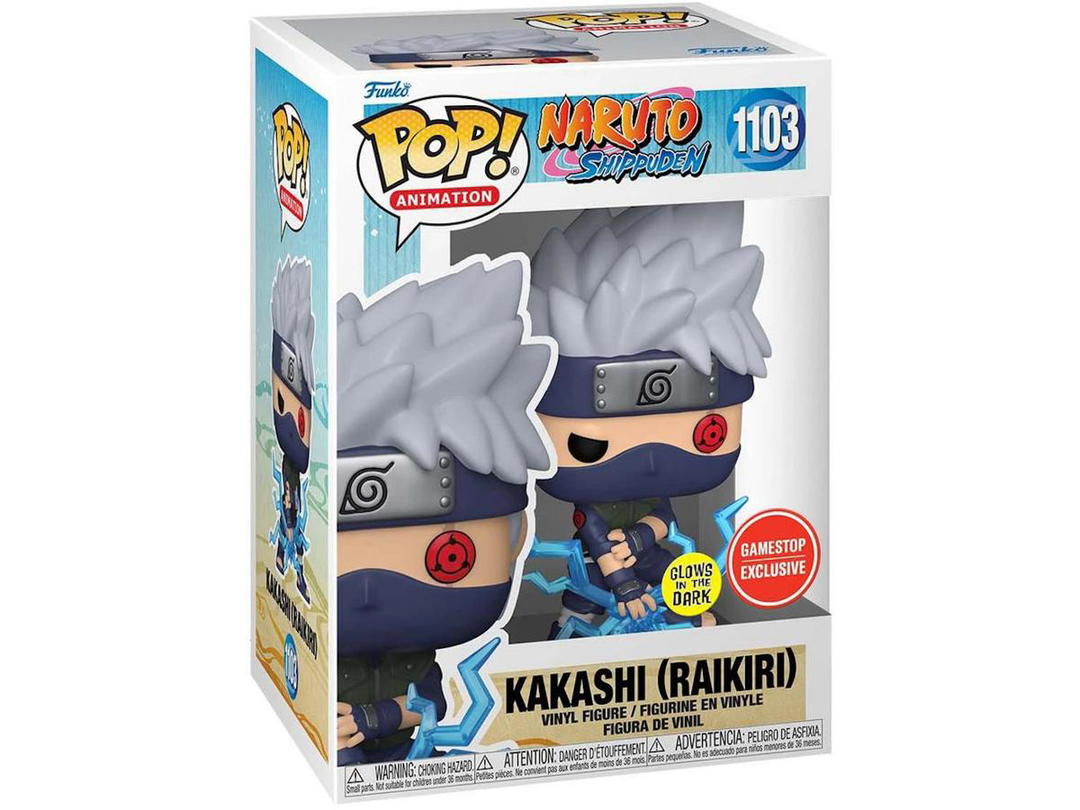 Funko Funko Pop! Animation Naruto Shippuden Kakashi (Raikiri) GITD GameStop Exclusive Figure #1103