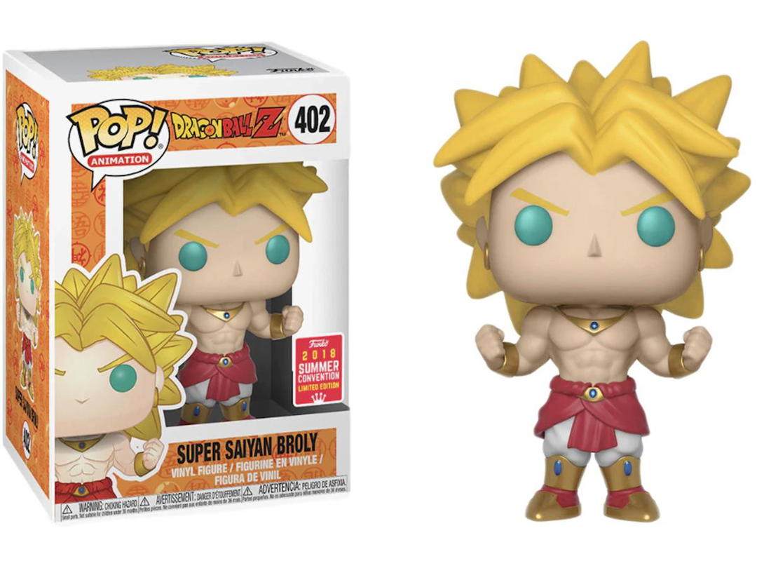 Funko Funko Pop! Animation Dragon Ball Z Super Saiyan Broly 2018 Summer Convention Exclusive Figure #402
