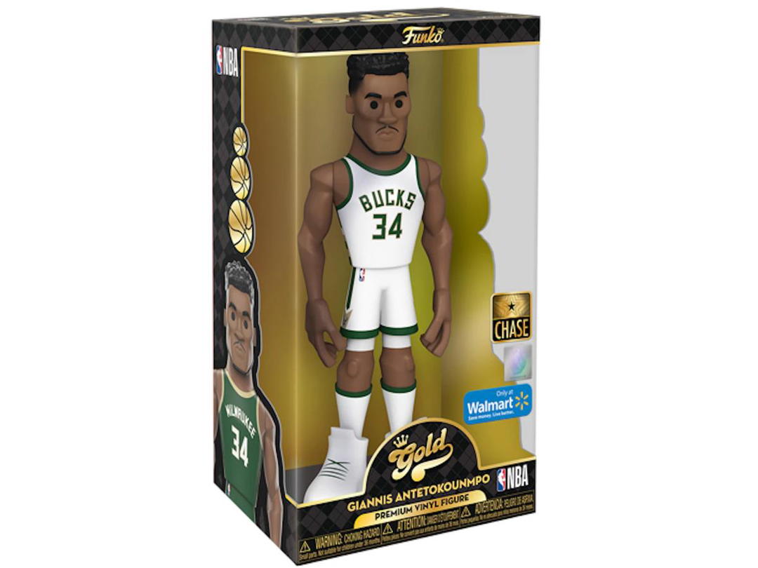 Funko Funko Gold NBA Milwaukee Bucks Giannis Antetokounmpo 12 Inch Chase Walmart Exclusive Premium Figure