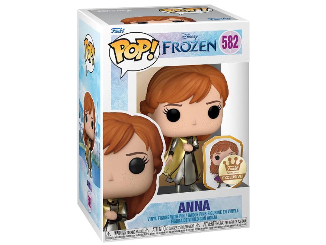 Funko Funko Pop! Disney Frozen Anna with Pin Funko Shop Gold Label Exclusive Figure #582