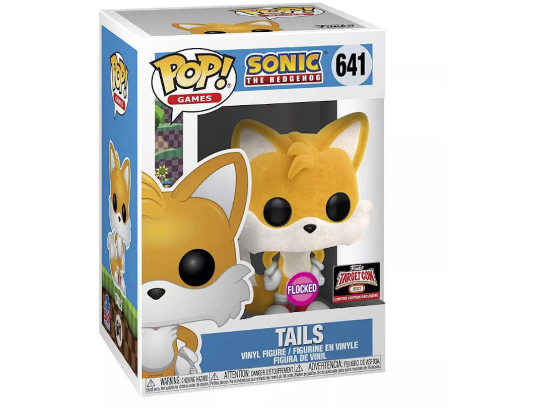 Funko Funko Pop! Games Sonic The Hedgehog Tails (Flocked) Target Con Exclusive Figure #641