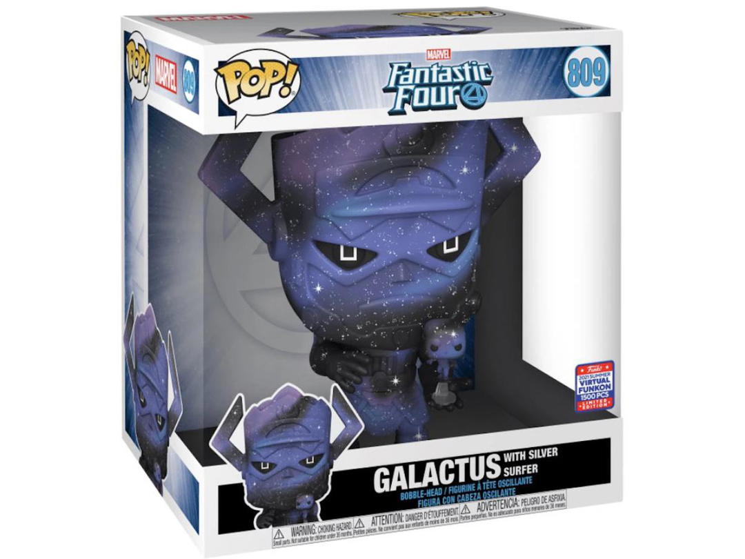 Funko Funko Pop! Marvel Fantastic Four Galactus With Silver Surfer 2021 Summer Virtual Funkon Exclusive 10 Inch (Limited Edition /1500) Figure #809