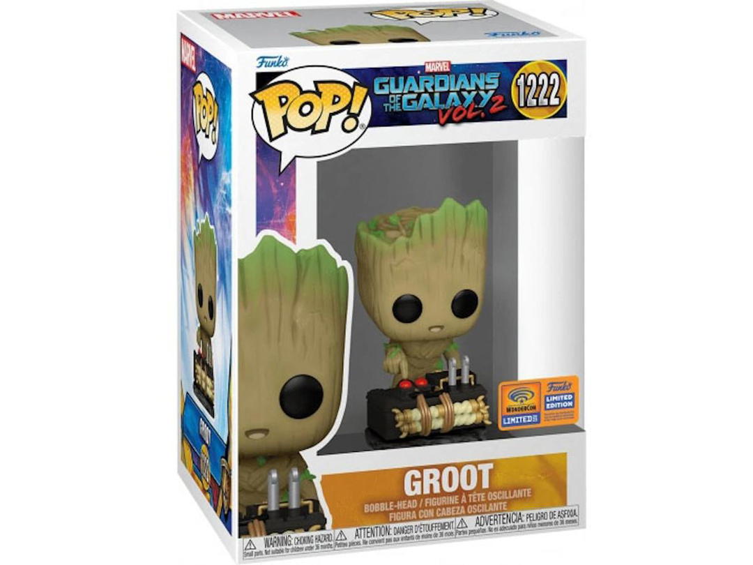 Funko Funko Pop! Marvel Studios Guardians of the Galaxy Vol. 2 Groot WonderCon 2023 Exclusive Figure #1222