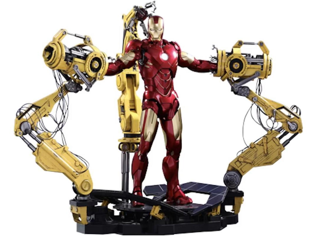Hot Toys Hot Toys Iron Man Mark IV with Suit-Up Gantry Collectible Set 1/6th Scale Diecast Movie Masterpiece Series Action Figure MMS462D22