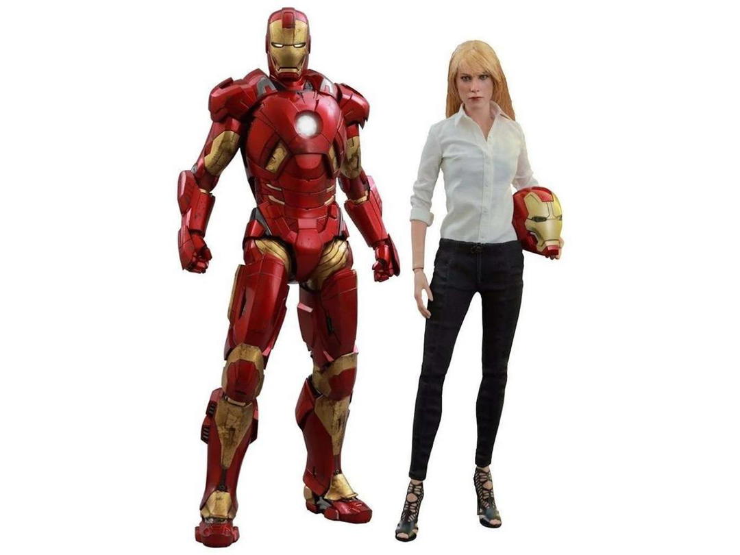 Hot Toys Hot Toys Marvel Movie Masterpiece Pepper Potts & Mark IX Armor Collectible Figure