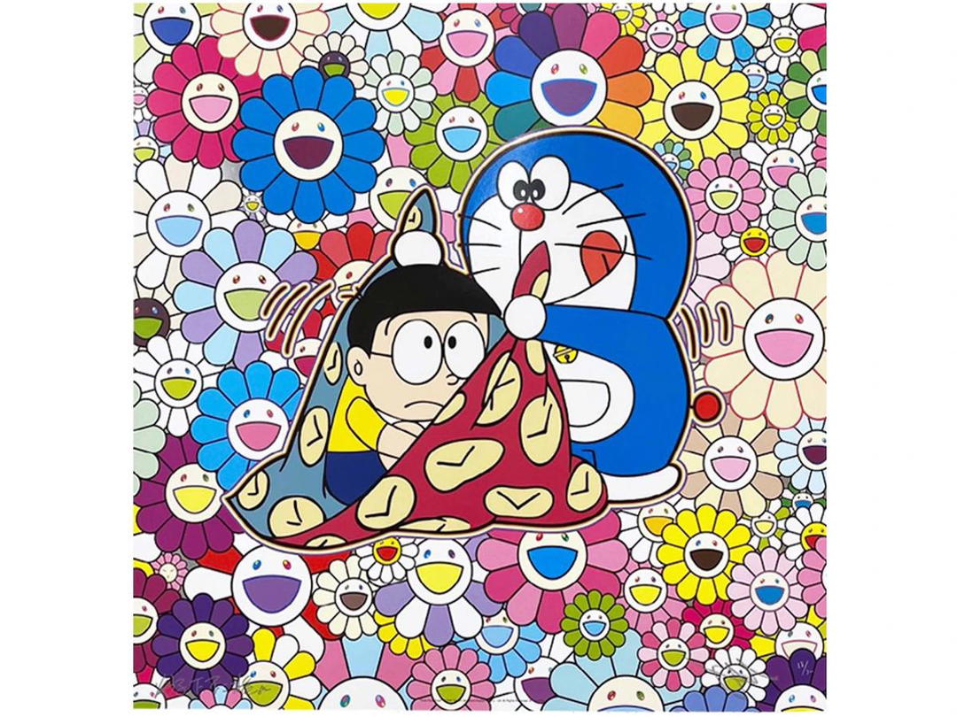 Takashi Murakami Takashi Murakami Time Furoshiki Print (Signed, Edition of 300)