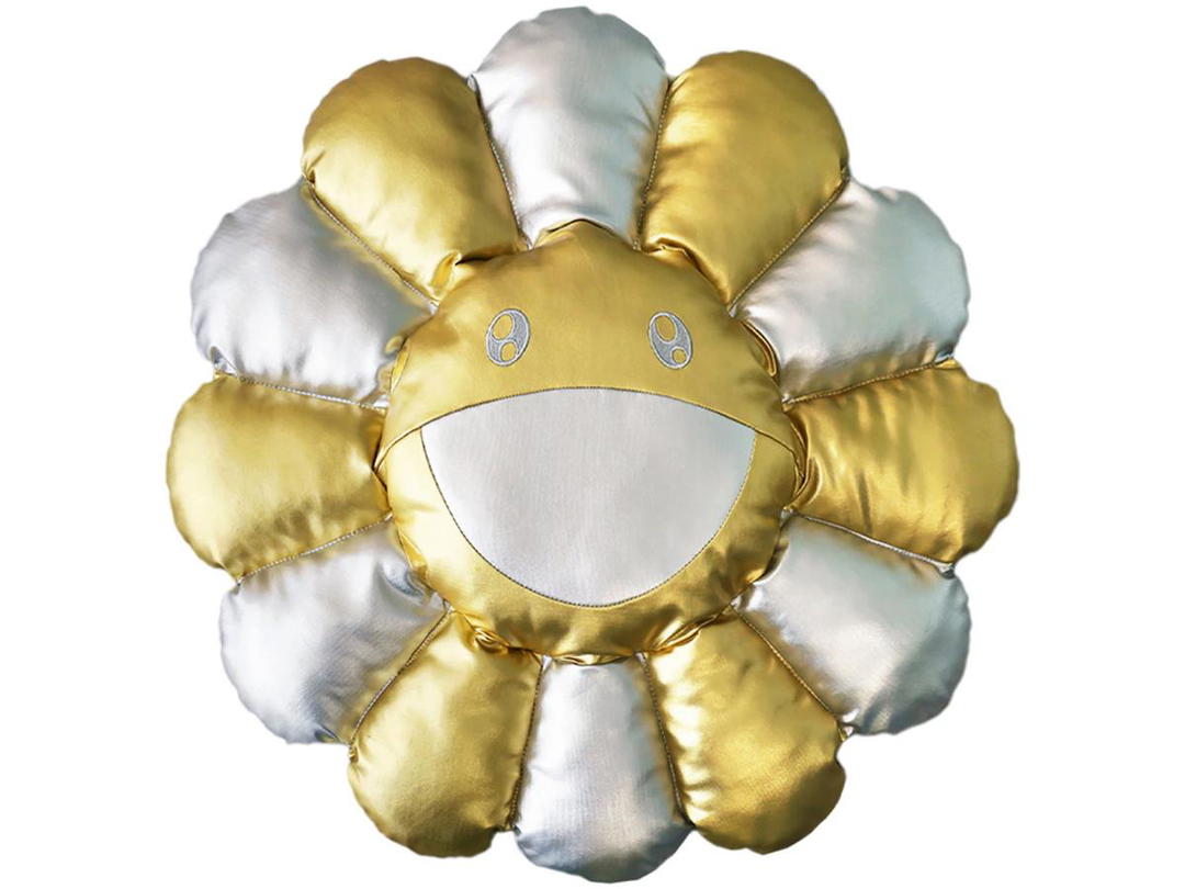 Takashi Murakami Takashi Murakami Flower Plush 60cm Silver/Gold