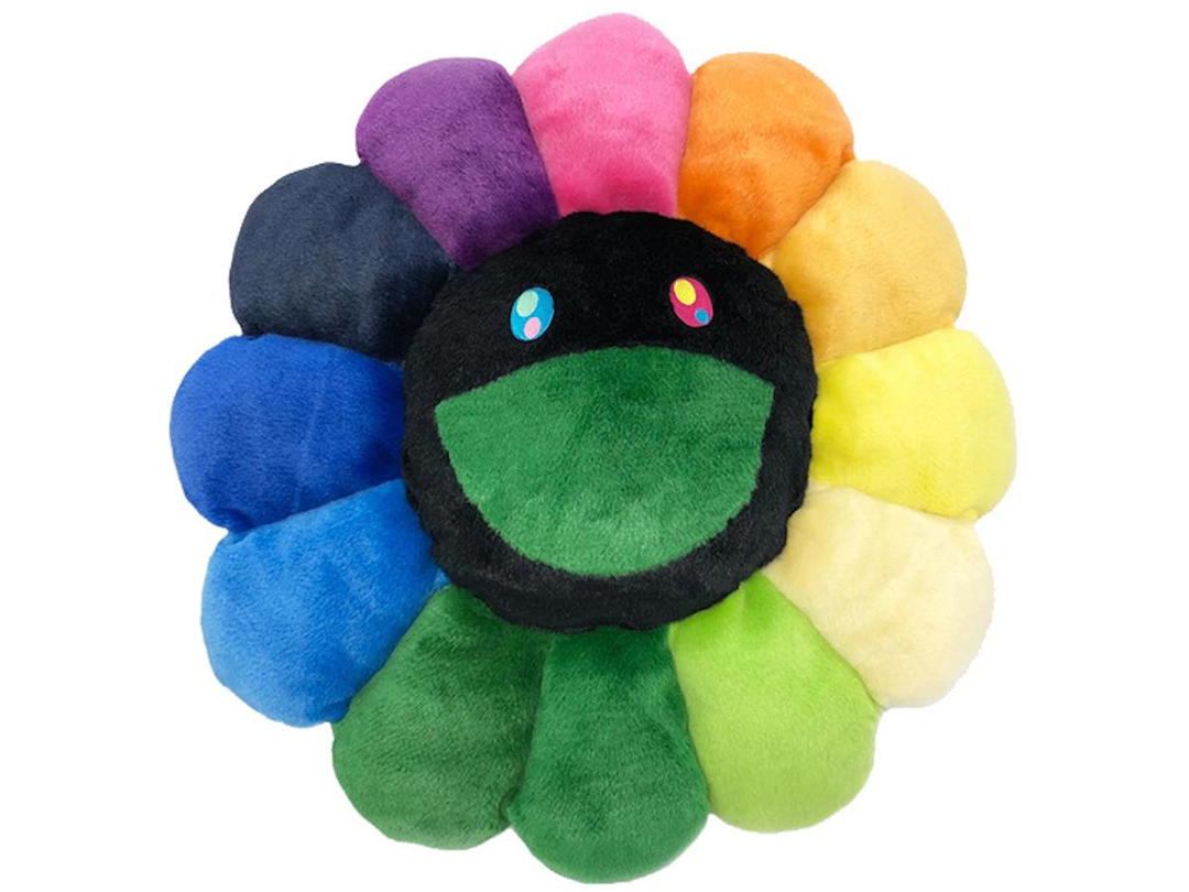 Takashi Murakami Takashi Murakami Flower Plush 60CM Rainbow/Black
