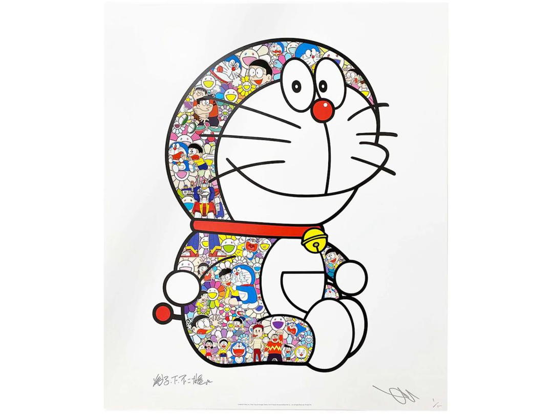 Takashi Murakami Takashi Murakami Sitting Doraemon Its hard every day, Nobita-kun Print (Signed, Edition of 300)