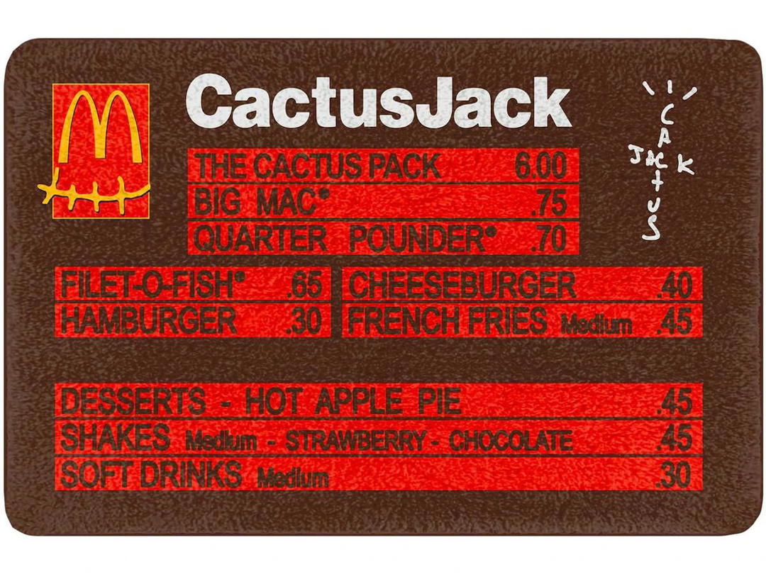 Travis Scott Travis Scott x McDonalds CJ Menu Rug