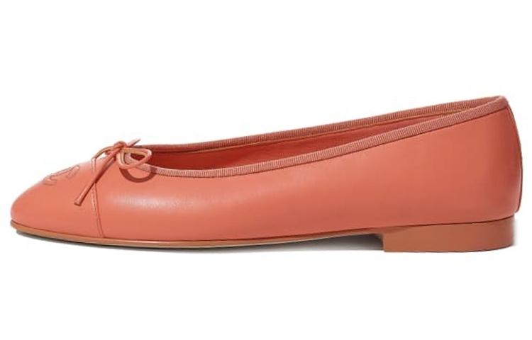Chanel Chanel Casual Single Shoes Women's Orange