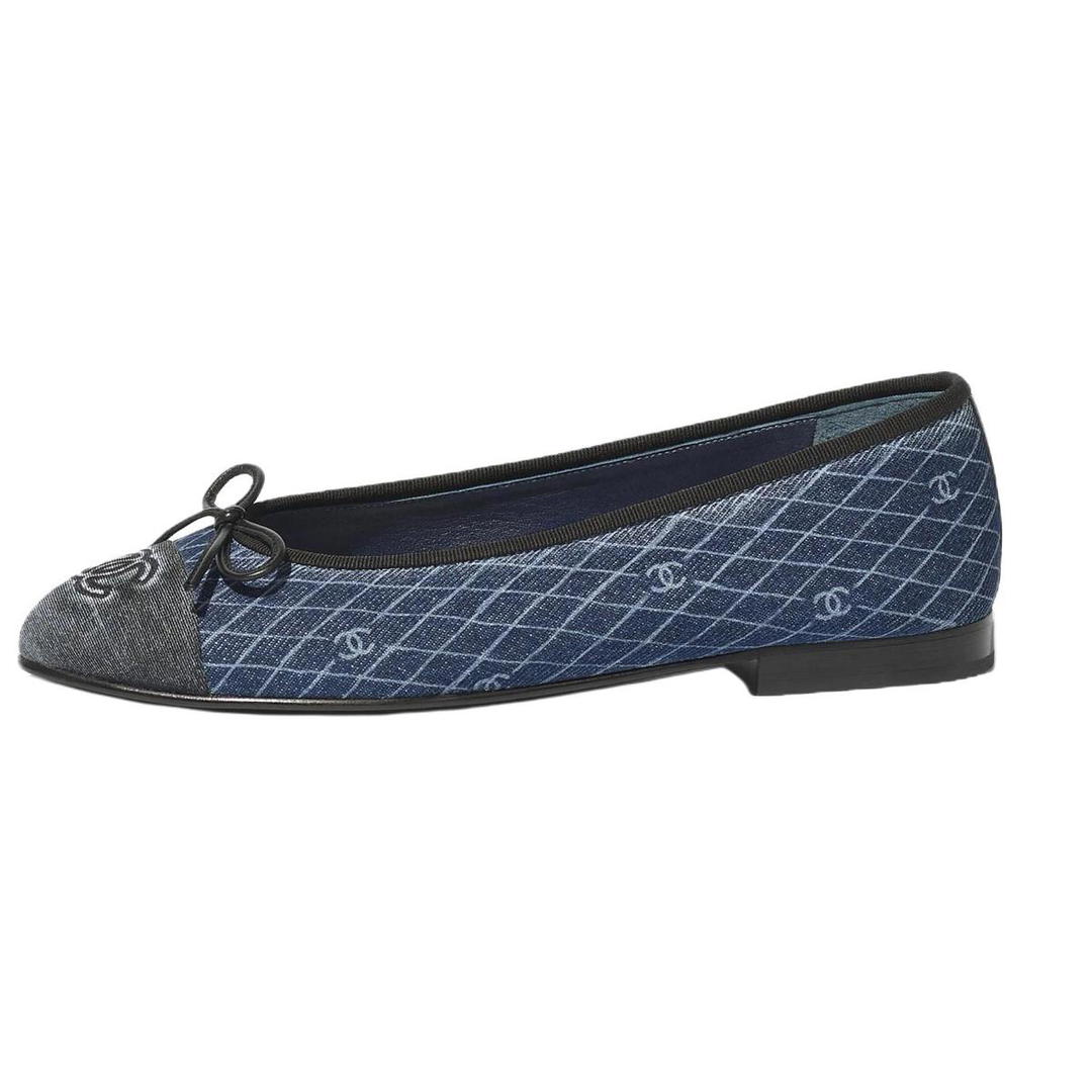 Chanel Chanel Casual Single Shoes Women's Blue
