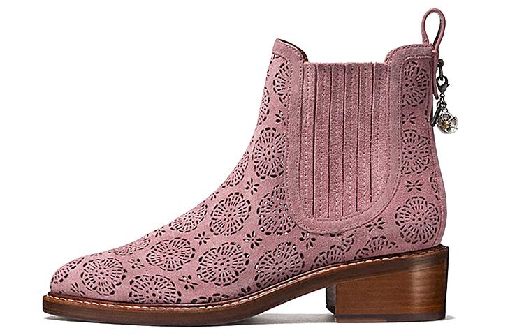 Coach Coach Bowery Chelsea Ankle Boots Women's Gray Rose