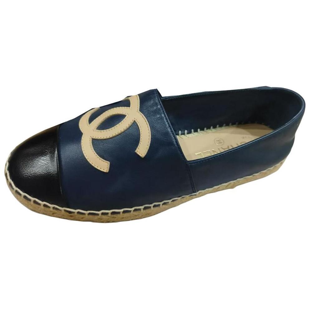 Chanel Chanel Espadrilles Women's Navy Blue