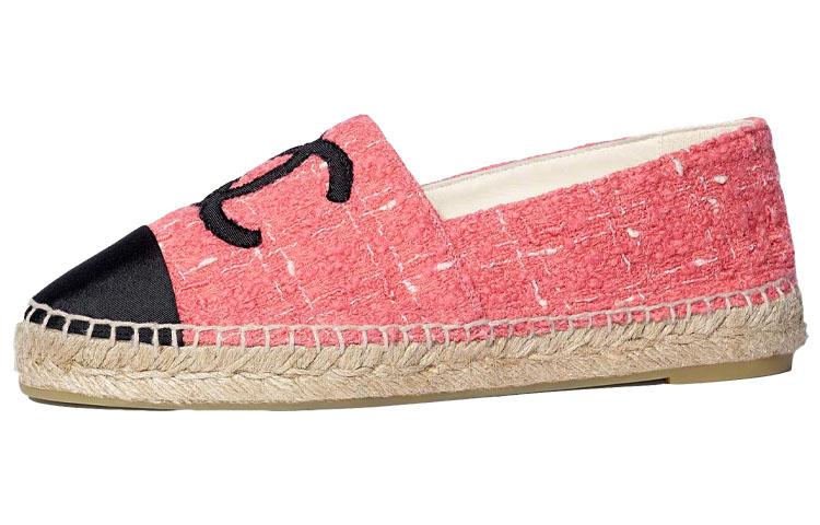 Chanel Chanel Casual Single Shoes Women's Pink Black