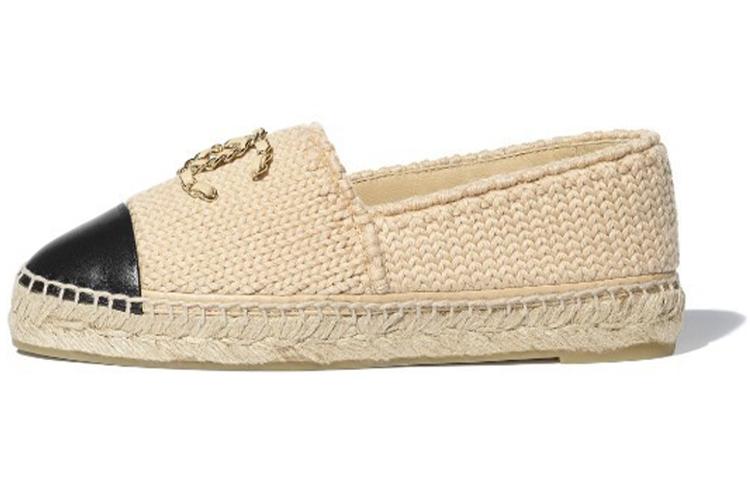 Chanel Chanel Casual Single Shoes Women's Beige