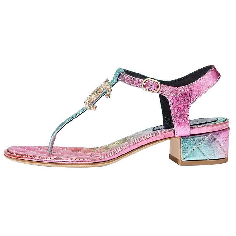 Chanel Chanel Stylish Sandals Women's Multicolor
