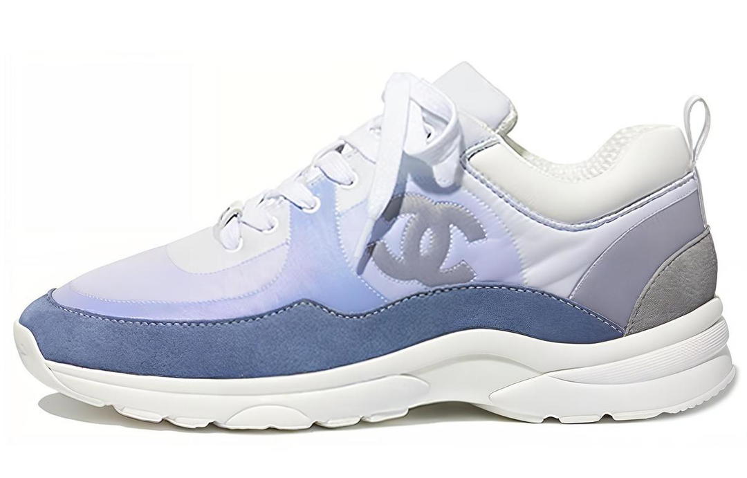 Chanel Chanel Women's Suede Calfskin Sneaker 'Sky Blue' Women's