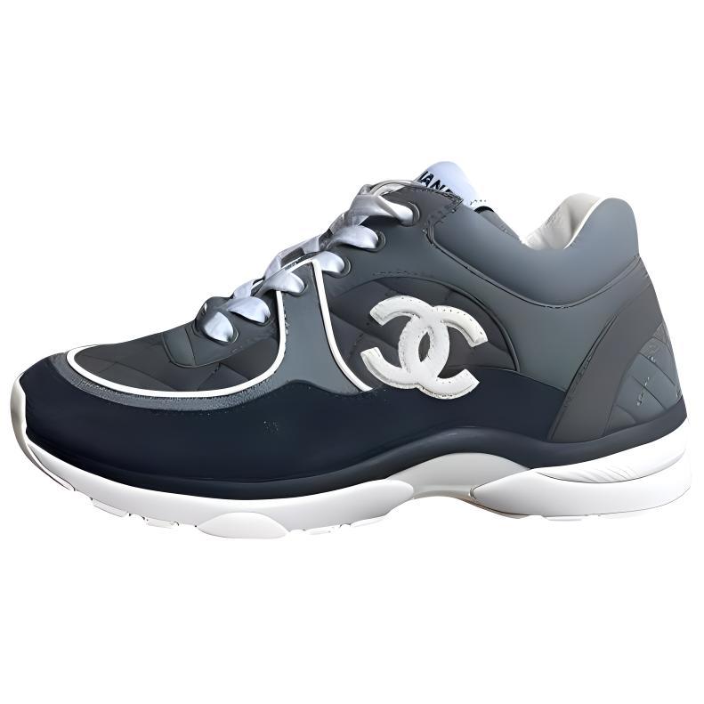 Chanel Chanel Low-Top Sports Casual Shoes Women's Gray