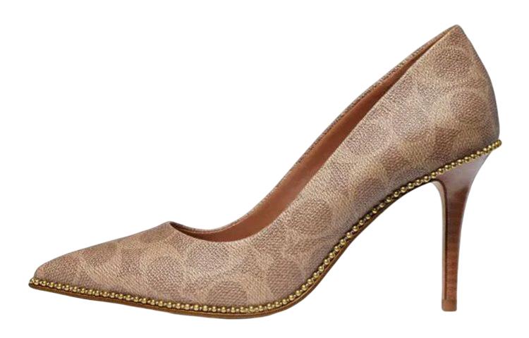 Coach Coach Slim Heel High Heels 9.1cm Women's Brown