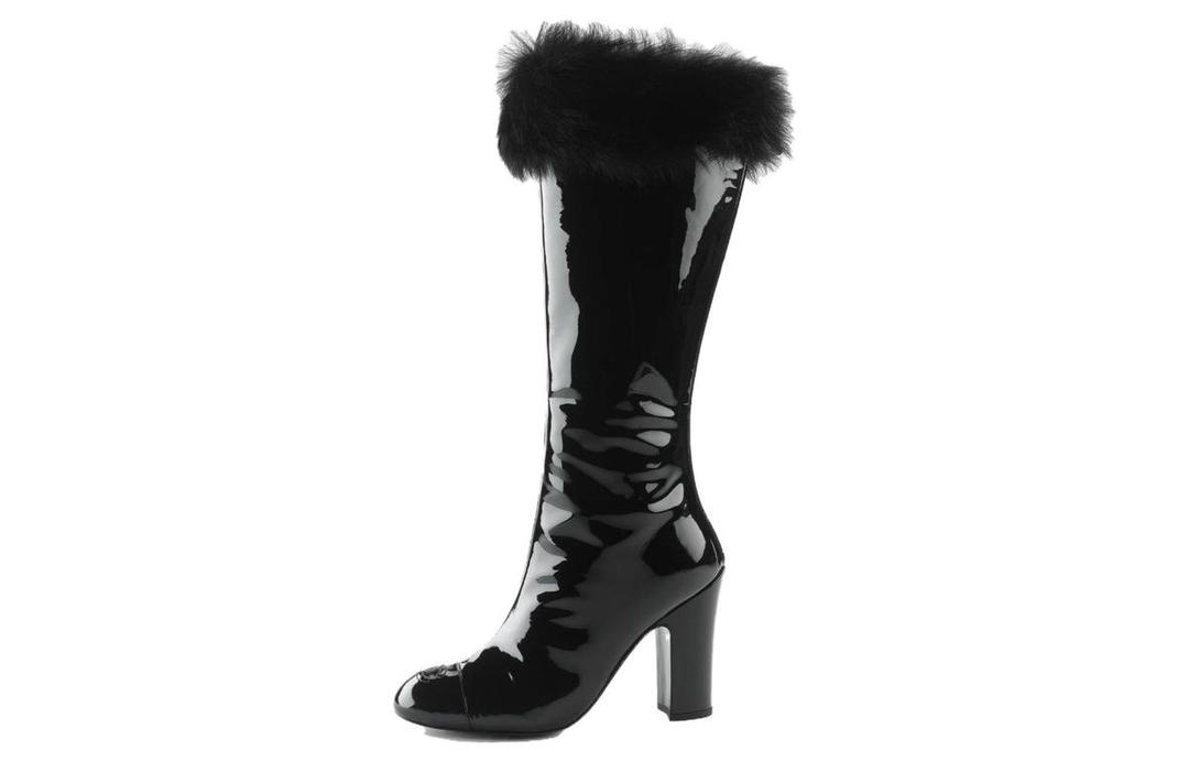 Chanel Chanel Knee high Boots Women's Black